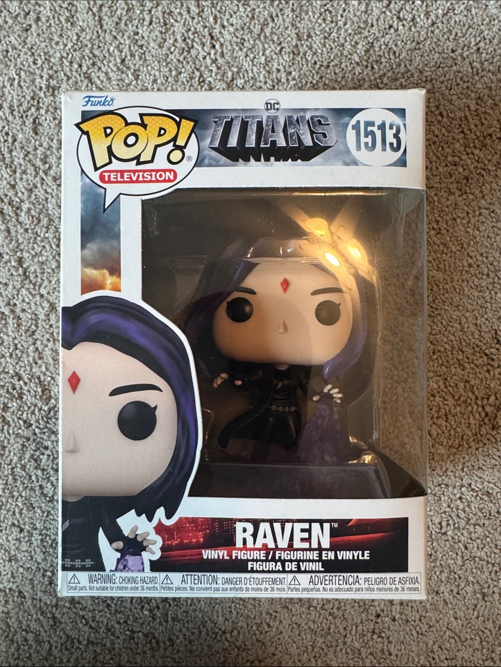 Funko Pop! Television Titans Raven - Black, Purple, Red